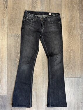 People's Liberation Tanya 19 Black Wash Y2K Bootcut Jeans AS0834